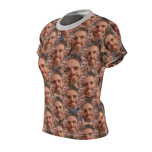 All-Over Face Collage Tee | Cut & Sew Shirt